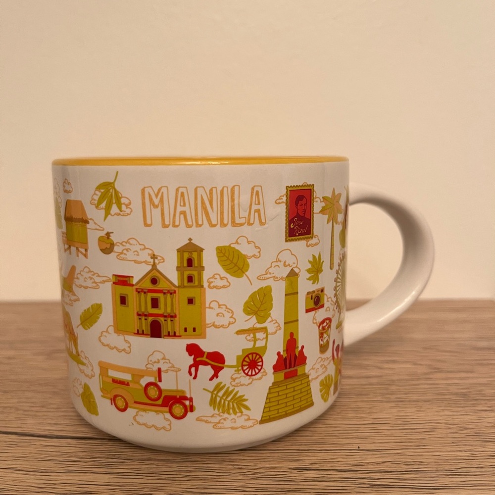 Manila Themed Mug with Yellow Interior